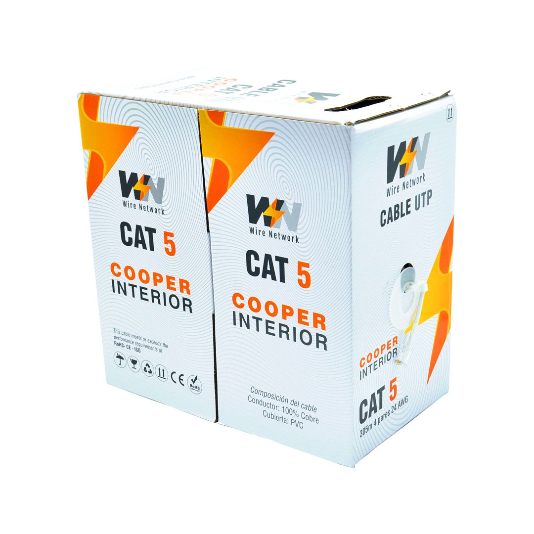 CABLE UTP 5E INTERIOR COBRE