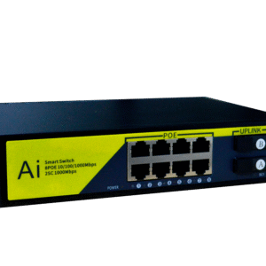 SWITCH POE BASE 1000 DE 8 PUERTOS