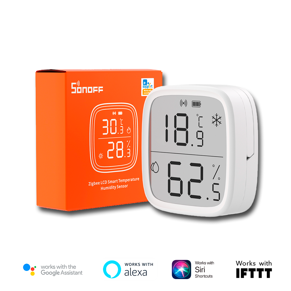 SENSOR DE TEMPERATURA Y HUMEDAD DIGITAL SNZB-02D ZIGBEE SONOFF SP-259