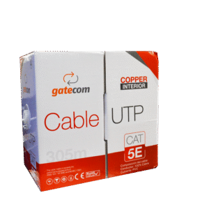 CABLE UTP FLEXIBLE INTERIOR CAT 5E 100% COBRE GATECOM 305M SP-132